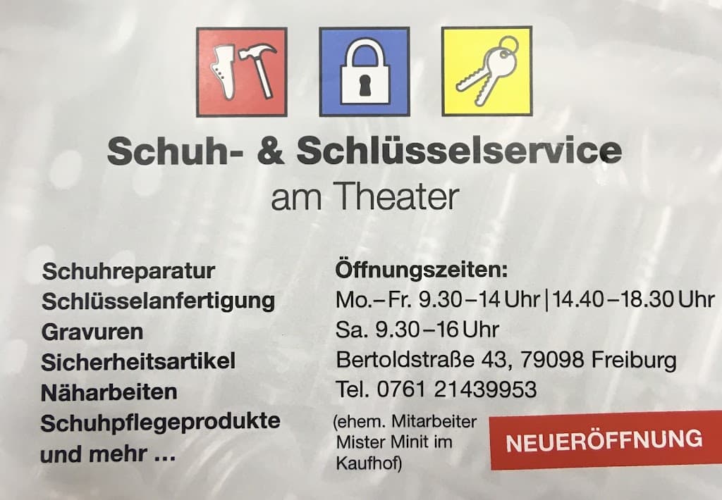 Schuh- und Schlüsselservice am Theater